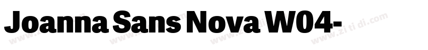 Joanna Sans Nova W04字体转换